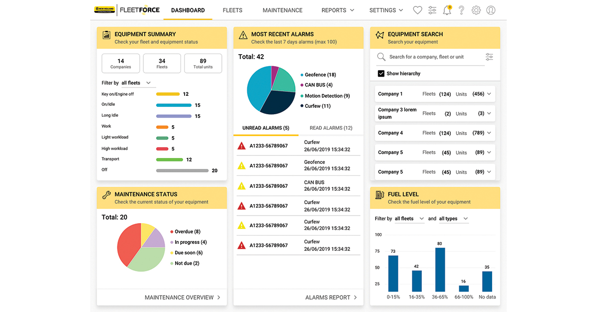 new-holland-construction-releases-updated-fleetforce-telematics